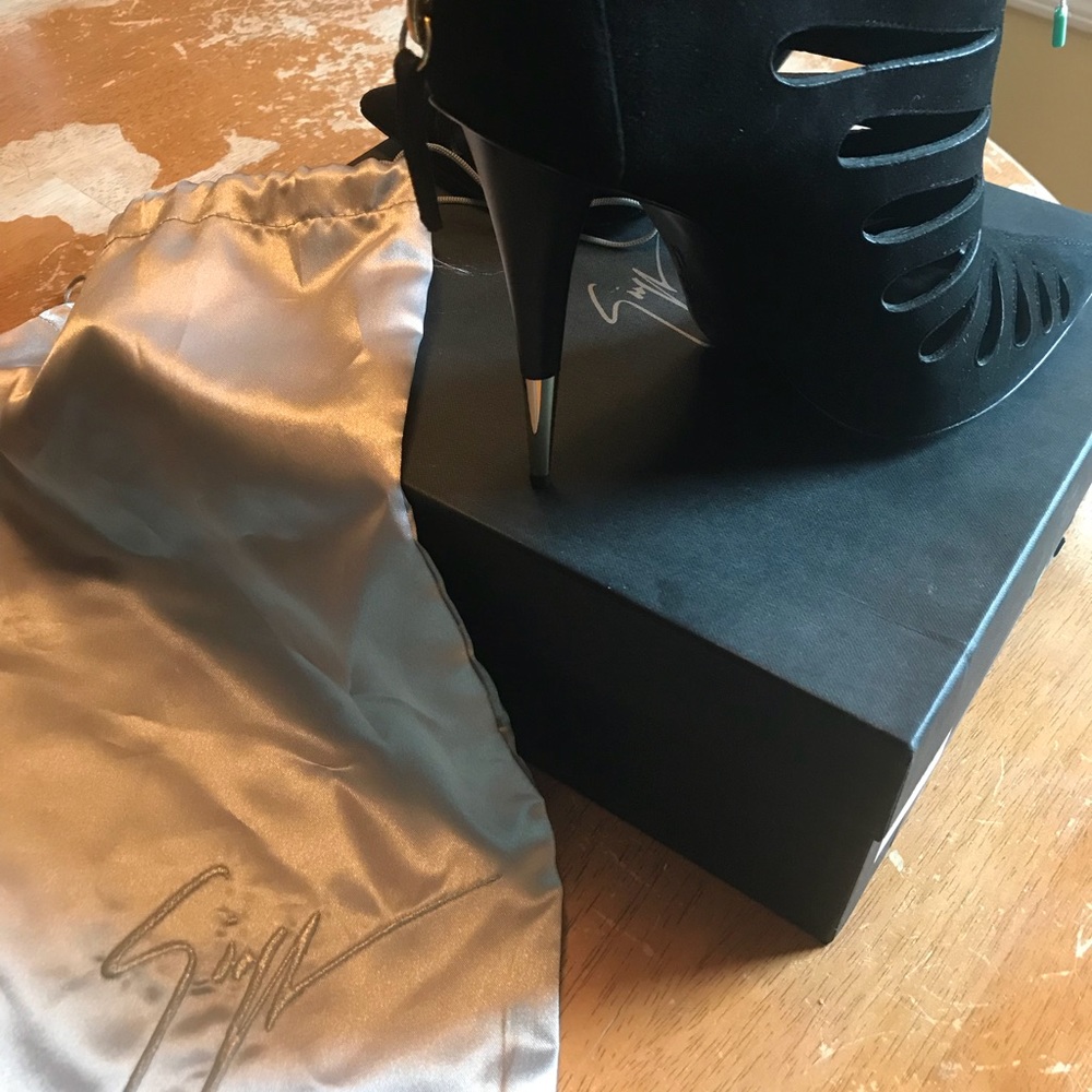 Giuseppe Suede Booties - Picture 4 of 5